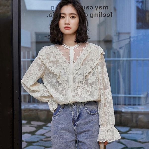 women's blouses & shirts bethquenoy chemise femme lace spring lady apricot women blusas camisas mujer fashion woman clothes 2021, White
women's blouses & shirts bethquenoy chemise femme lace spring lady apricot women blusas camisas mujer fashion woman clothes 2021, White