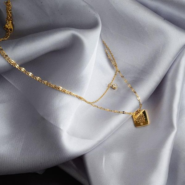 pendant necklaces 2021 multilayer vintage stainless steel chain necklace for women trend female jewelry collar drop, Silver
pendant necklaces 2021 multilayer vintage stainless steel chain necklace for women trend female jewelry collar drop, Silver