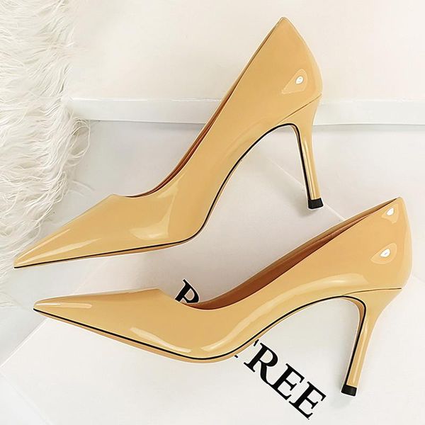 dress shoes bigtree patent leather woman pumps women heels stiletto 8 cm high female party fashion footwear, Black
dress shoes bigtree patent leather woman pumps women heels stiletto 8 cm high female party fashion footwear, Black