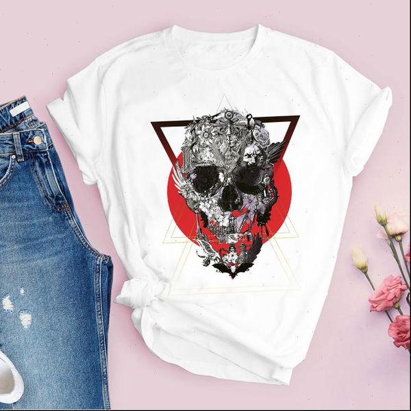 women graphic fashion skull womens horror cute cartoon short sleeve print lady tees clothing female t shirt, White
women graphic fashion skull womens horror cute cartoon short sleeve print lady tees clothing female t shirt, White