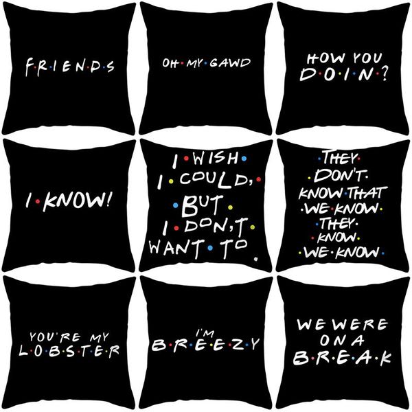 cushion/decorative pillow old friends peach parchment pillowcase black alphabet series square sofa leaning on a set to schedule
cushion/decorative pillow old friends peach parchment pillowcase black alphabet series square sofa leaning on a set to schedule