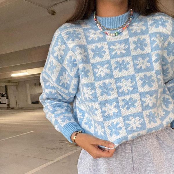 women's sweaters floral printed autumn knitwear women crewneck long sleeve pullovers winter 2021 oversized jumpers retro chic, White;black
women's sweaters floral printed autumn knitwear women crewneck long sleeve pullovers winter 2021 oversized jumpers retro chic, White;black