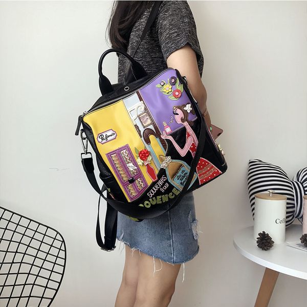 bag holderletife women's 2021 new korean fashion embroidery backpack versatile dual purpose simple travel baghandbag hook
bag holderletife women's 2021 new korean fashion embroidery backpack versatile dual purpose simple travel baghandbag hook