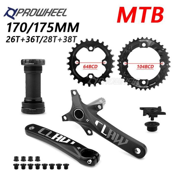 bike heels & chainwheels prowheel double crown crankset mtb sprocket 26t 28t 36t 38t cranksets 2 speed plate mountain crank kit bicycle
bike heels & chainwheels prowheel double crown crankset mtb sprocket 26t 28t 36t 38t cranksets 2 speed plate mountain crank kit bicycle