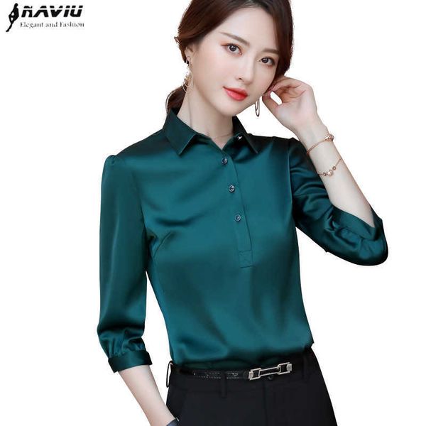 naviu fashion satin shirt women and blouses office lady style formal plus size work wear 210604, White
naviu fashion satin shirt women and blouses office lady style formal plus size work wear 210604, White