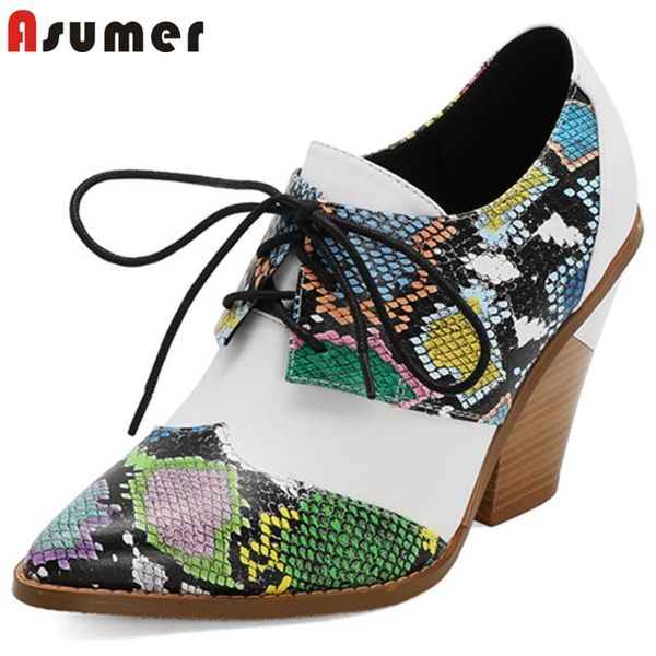 dress shoes asumer 2021 fashion high heel wedges ladies single spring summer pointed toe lace up snake women pumps, Black
dress shoes asumer 2021 fashion high heel wedges ladies single spring summer pointed toe lace up snake women pumps, Black