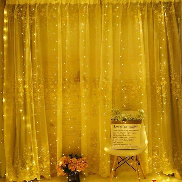 strings 3mx3m 9 colors lights romantic christmas wedding decoration outdoor curtain garland string light remote-control 8 modes usb lamp
strings 3mx3m 9 colors lights romantic christmas wedding decoration outdoor curtain garland string light remote-control 8 modes usb lamp