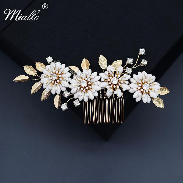 hair clips & barrettes miallo flower combs bridal wedding accessories for women rhinestone gold bride headpiece party jewelry gift, Golden;silver
hair clips & barrettes miallo flower combs bridal wedding accessories for women rhinestone gold bride headpiece party jewelry gift, Golden;silver