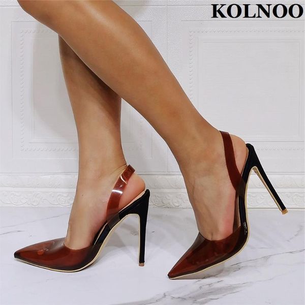 dress shoes kolnoo arrival ladies handmade high heels pumps pvc leather slingback pointy party daily wear fashion, Black
dress shoes kolnoo arrival ladies handmade high heels pumps pvc leather slingback pointy party daily wear fashion, Black