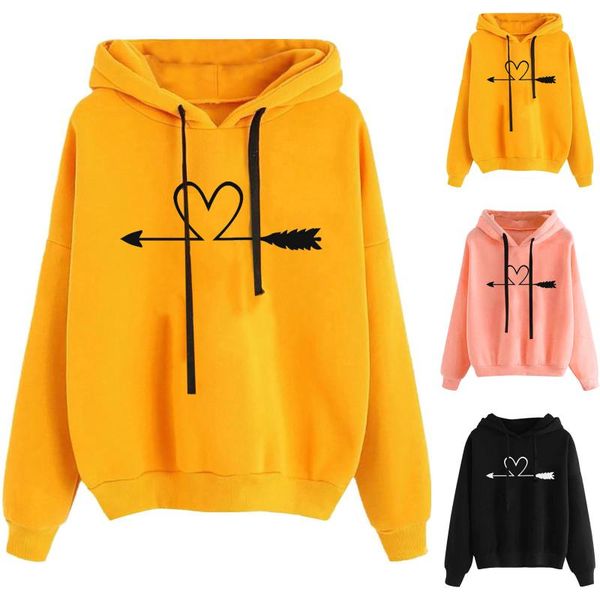 women's hoodies & sweatshirts 2021 trends arrow and heart printed sweatshirt fashion hooded sweater autumn winter fleece clothes oversi, Black
women's hoodies & sweatshirts 2021 trends arrow and heart printed sweatshirt fashion hooded sweater autumn winter fleece clothes oversi, Black