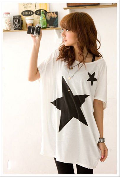women's t-shirt t shirt women stars print patterns plus size loose short sleeve o-neck t-shirt lady casual femme tshirts tee, White
women's t-shirt t shirt women stars print patterns plus size loose short sleeve o-neck t-shirt lady casual femme tshirts tee, White