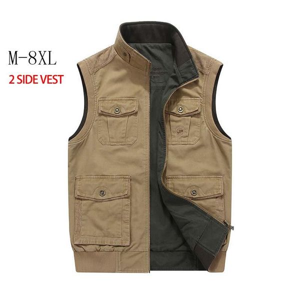 double side vest denim men casual with many pocket colete sleeveless jacket military waistcoat plus size 9xl men's vests, Black;white
double side vest denim men casual with many pocket colete sleeveless jacket military waistcoat plus size 9xl men's vests, Black;white