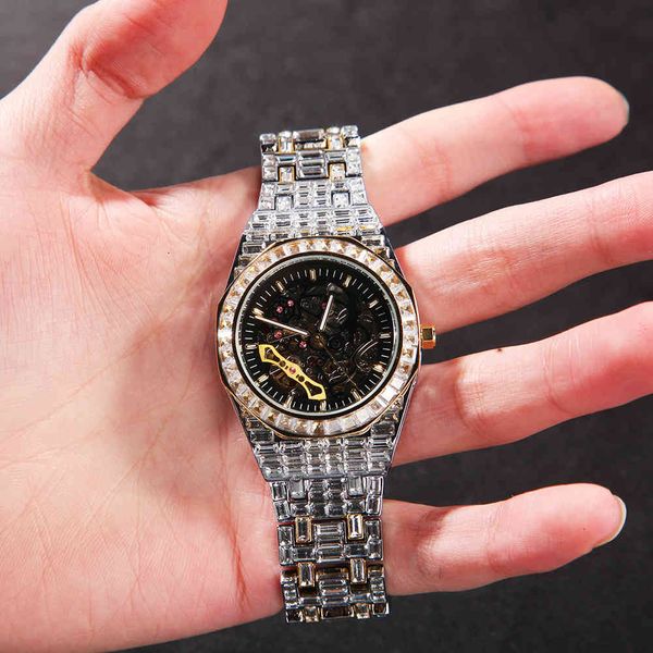 designer new fashion mechanical watches mens hip hop leisure sports full diamond men's, Slivery;golden
designer new fashion mechanical watches mens hip hop leisure sports full diamond men's, Slivery;golden