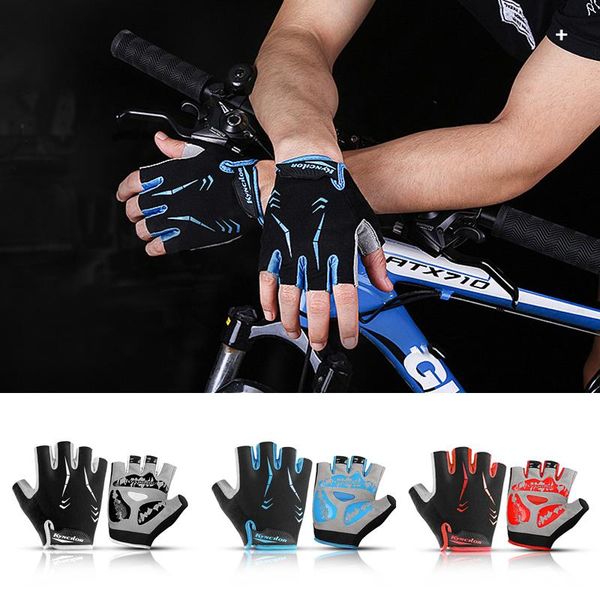 cycling half finger gloves anti slip breathable mitten mtb road bicycle wear outdoor equipment, Black
cycling half finger gloves anti slip breathable mitten mtb road bicycle wear outdoor equipment, Black