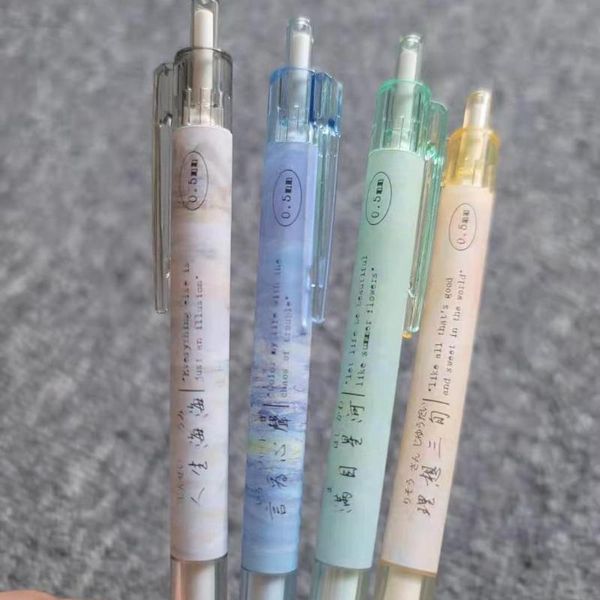 0.5mm verse press gel pen for high-value students cute korean stationery office accessories kawaii pens school
0.5mm verse press gel pen for high-value students cute korean stationery office accessories kawaii pens school
