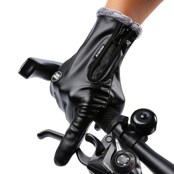 outdoors windproof waterproof leather gloves for women and men touch screen warm simier cycling, Black
outdoors windproof waterproof leather gloves for women and men touch screen warm simier cycling, Black