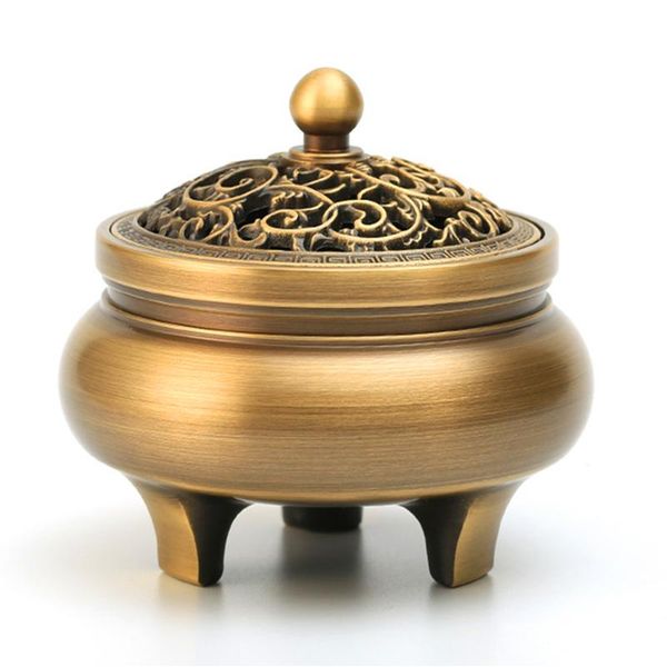 fragrance lamps home decor copper tripod incense burner household room coil holder aroma decoration
fragrance lamps home decor copper tripod incense burner household room coil holder aroma decoration