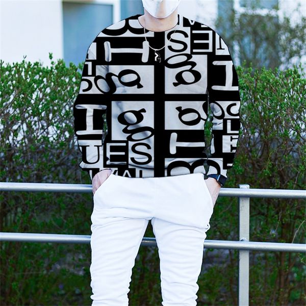 cool letter pattern men's 3d printing t-shirt visual impact party streetwear round neck high-quality long-sleeved designer xl printing, White;black
cool letter pattern men's 3d printing t-shirt visual impact party streetwear round neck high-quality long-sleeved designer xl printing, White;black