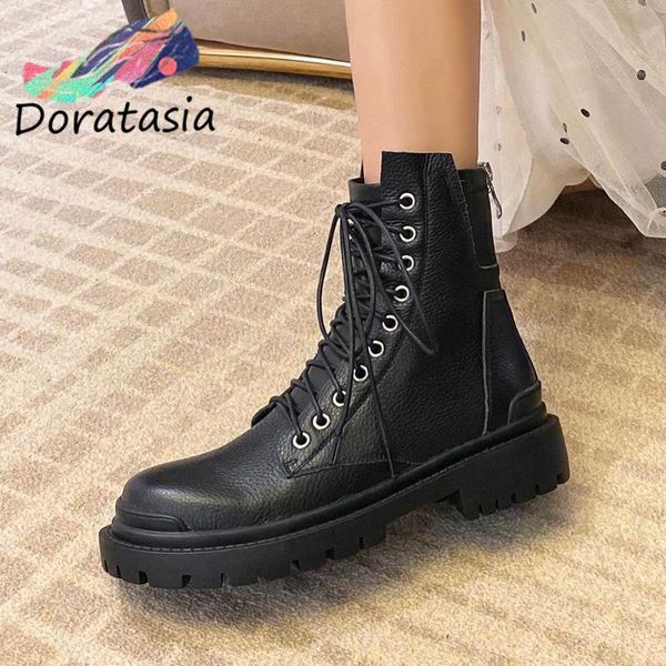 boots doratasia brand chic design shoelaces outdoor skidproof rubber sole platform ankle boot stylish winter shoes women, Black
boots doratasia brand chic design shoelaces outdoor skidproof rubber sole platform ankle boot stylish winter shoes women, Black