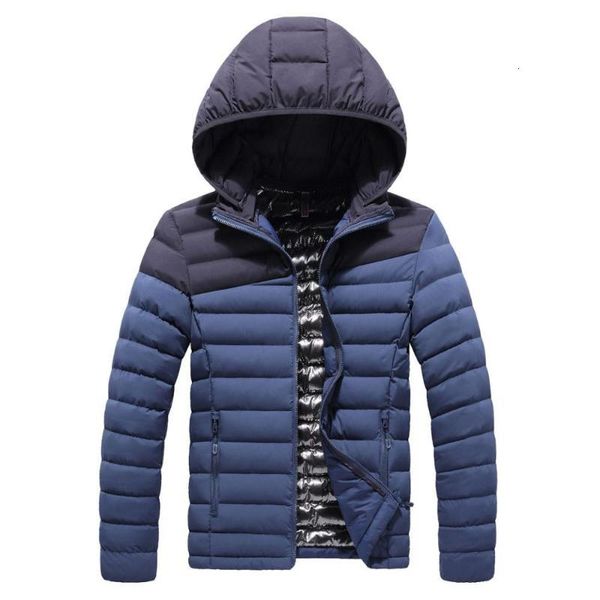 Men's Down & Parkas jacket hooded color matching boutique warm slim light KWRZ, Black
Men's Down & Parkas jacket hooded color matching boutique warm slim light KWRZ, Black