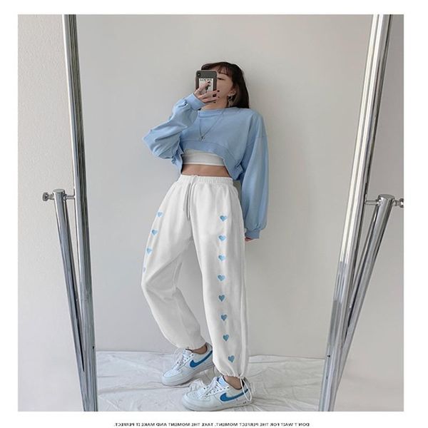 women's pants & capris trendy loose sweatpants, high-waisted, large-size love pattern, Black;white
women's pants & capris trendy loose sweatpants, high-waisted, large-size love pattern, Black;white