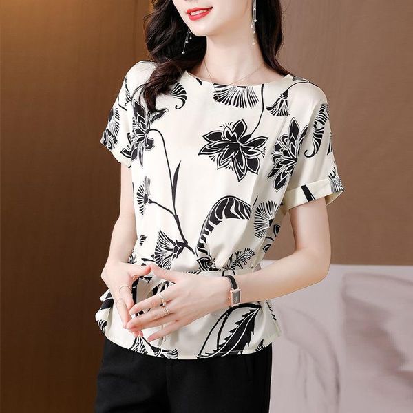 women's blouses & shirts 2021 women summer chiffon all-match short sleeve belt ladies o-neck loose ruffle blusas fashion mm0489, White
women's blouses & shirts 2021 women summer chiffon all-match short sleeve belt ladies o-neck loose ruffle blusas fashion mm0489, White