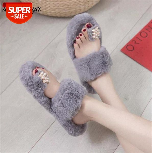 pearl fur slippers women slides crystal furry flip flops ladies comfy plush home shoes faux warm #ak7y, Black
pearl fur slippers women slides crystal furry flip flops ladies comfy plush home shoes faux warm #ak7y, Black