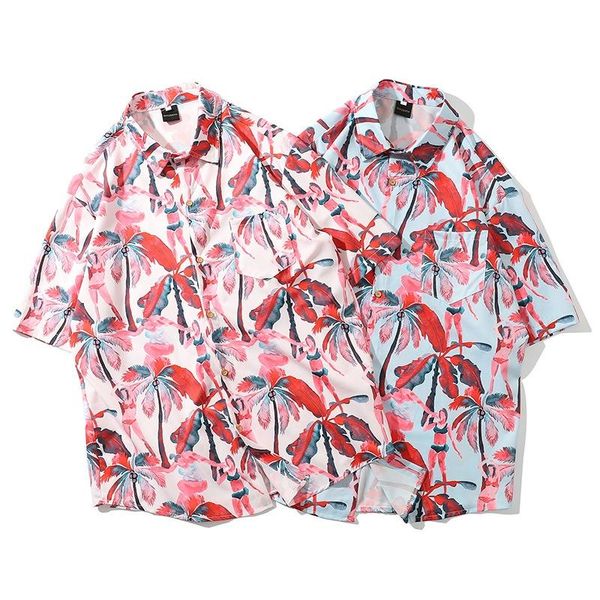 summer men shirts fashion casual short sleeve lapel plant pattern print streetwear holiday beach style men's, White;black
summer men shirts fashion casual short sleeve lapel plant pattern print streetwear holiday beach style men's, White;black