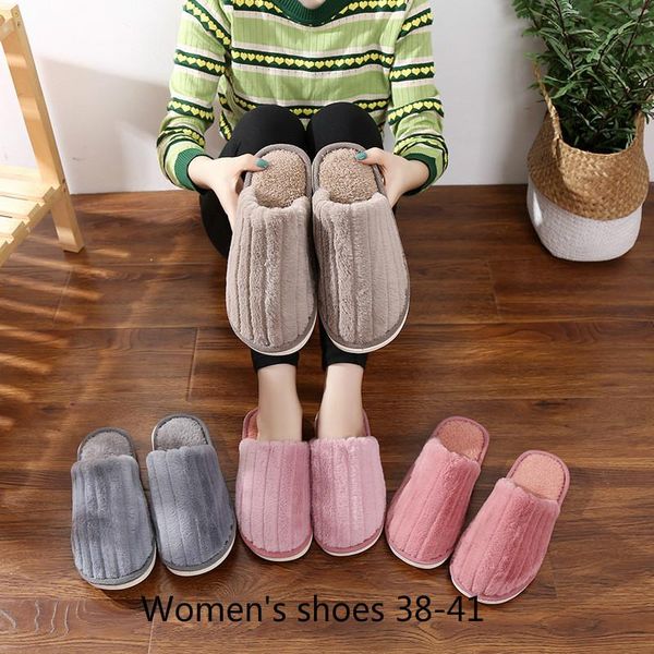 autumn and winter home cotton slippers men women indoor non-slip warm couple cute solid color shoes, Black
autumn and winter home cotton slippers men women indoor non-slip warm couple cute solid color shoes, Black