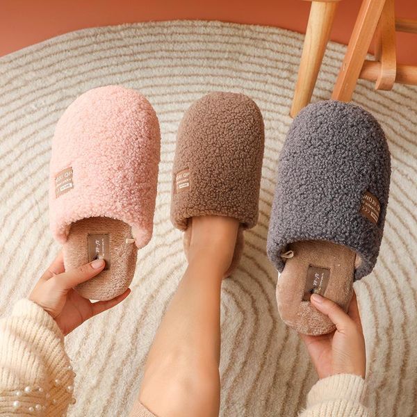 slippers men women solid winter comfortable lovers warm plush house shoes indoor anti-slip bedroom soft floor flats, Black
slippers men women solid winter comfortable lovers warm plush house shoes indoor anti-slip bedroom soft floor flats, Black