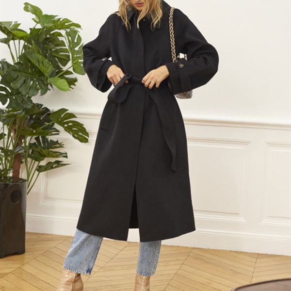 coats woolen mid-length jacket women turn-down collar single breasted elegant two colors coat with sashes autumn winter, Black
coats woolen mid-length jacket women turn-down collar single breasted elegant two colors coat with sashes autumn winter, Black