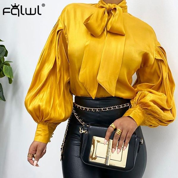 women's blouses & shirts bow tie satin blouse women shirt elegant lantern long sleeve yellow white red female blusas office lady 2022
women's blouses & shirts bow tie satin blouse women shirt elegant lantern long sleeve yellow white red female blusas office lady 2022