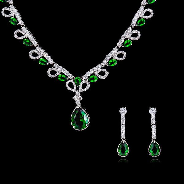 earrings & necklace 2021 crystal cz cubic zircon bridal wedding water drop earring set for women prom party jewelry accessories cn10035, Silver
earrings & necklace 2021 crystal cz cubic zircon bridal wedding water drop earring set for women prom party jewelry accessories cn10035, Silver