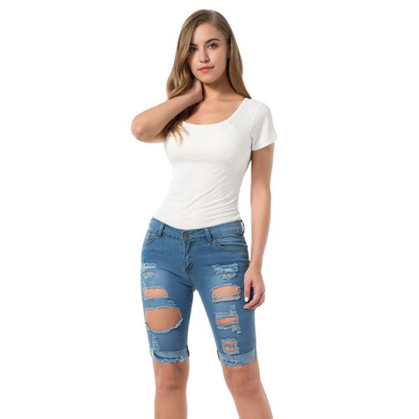 women's jeans vbiger women denim bermuda shorts middle rise cuffed slim fit ripped shorts, light blue
women's jeans vbiger women denim bermuda shorts middle rise cuffed slim fit ripped shorts, light blue
