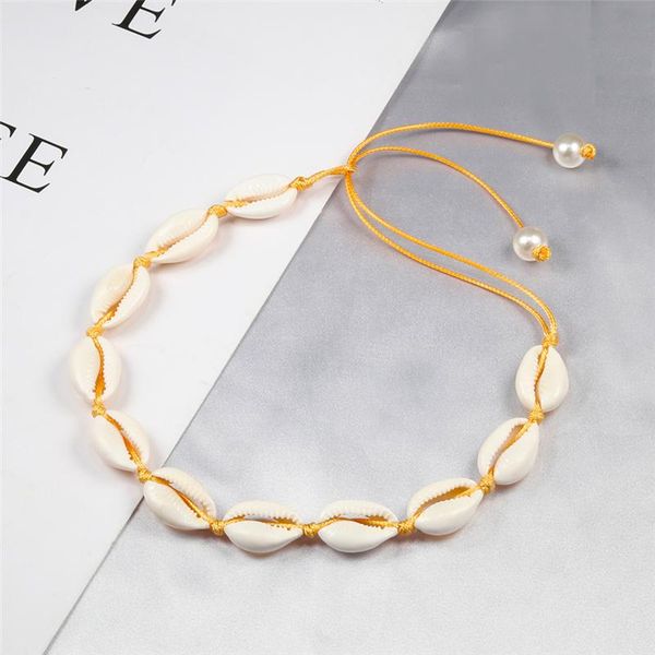 chokers fashion natural shell necklace for women girls bohemian seashell braided choker conch necklaces summer beach jewelry gifts, Golden;silver
chokers fashion natural shell necklace for women girls bohemian seashell braided choker conch necklaces summer beach jewelry gifts, Golden;silver