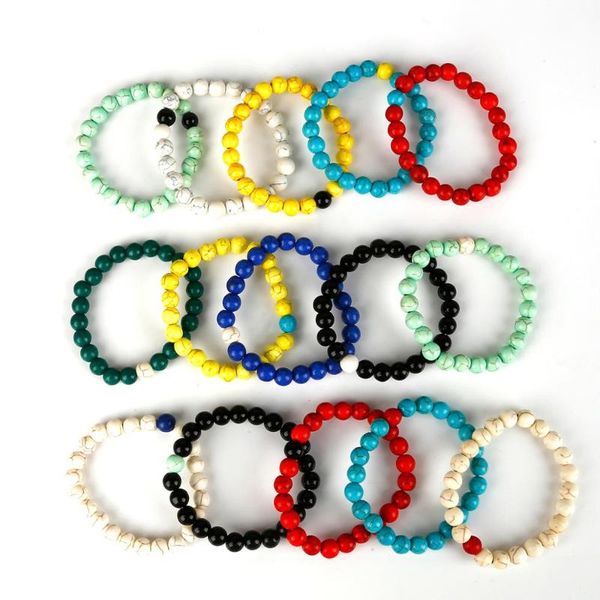 link, chain 2 strands/set couples bracelet classic natural stone national style beaded bracelets for men women bangle jewelry accessories, Black
link, chain 2 strands/set couples bracelet classic natural stone national style beaded bracelets for men women bangle jewelry accessories, Black