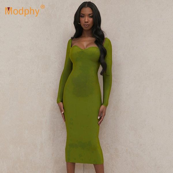 casual dresses green rayon bandage dress long sleeve bodycon midi club evening party runway vestidos 2021 fall, Black;gray
casual dresses green rayon bandage dress long sleeve bodycon midi club evening party runway vestidos 2021 fall, Black;gray