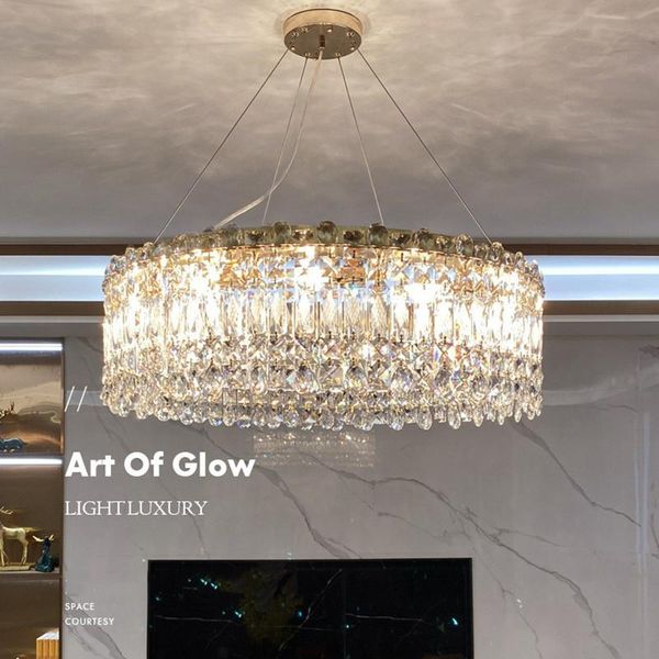 modern living room luxury k9 crystal pendant lights lustre shiny gold round metal led e14 lamp cable hang droplight lamps
modern living room luxury k9 crystal pendant lights lustre shiny gold round metal led e14 lamp cable hang droplight lamps