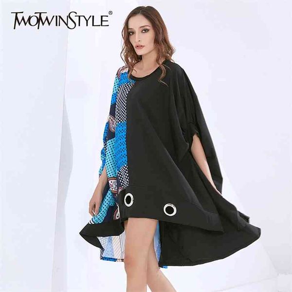 print hollow out dress for women o neck batwing sleeve casual loose hit color dresses female fashion spring 210520, Black;gray
print hollow out dress for women o neck batwing sleeve casual loose hit color dresses female fashion spring 210520, Black;gray