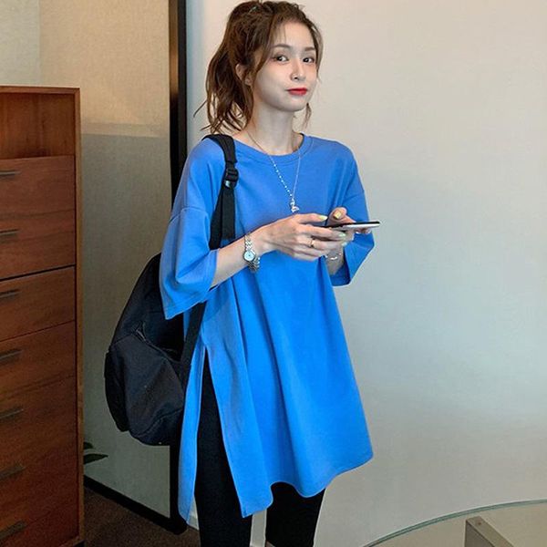 women's t-shirt fashion pure cotton side split t shirt white tees summer short-sleeved women t-shirts large size solid loose long tshi
women's t-shirt fashion pure cotton side split t shirt white tees summer short-sleeved women t-shirts large size solid loose long tshi