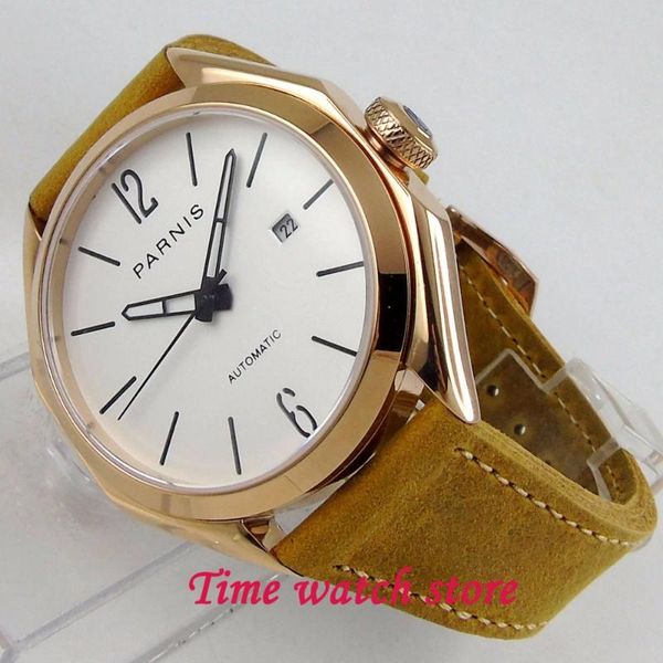 wristwatches 43mm gold plated polished octagon case 5atm white dial sapphire glass miyota 821a automatic movement wrist watch 1237, Slivery;brown
wristwatches 43mm gold plated polished octagon case 5atm white dial sapphire glass miyota 821a automatic movement wrist watch 1237, Slivery;brown