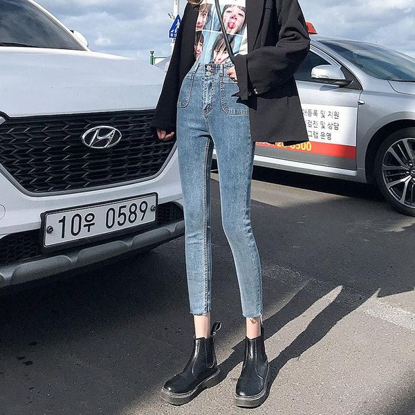 women's jeans 2021 apring autumn women casual loose button lady high waist stretch trouser female washed denim skinny pencil pants o247, Blue
women's jeans 2021 apring autumn women casual loose button lady high waist stretch trouser female washed denim skinny pencil pants o247, Blue