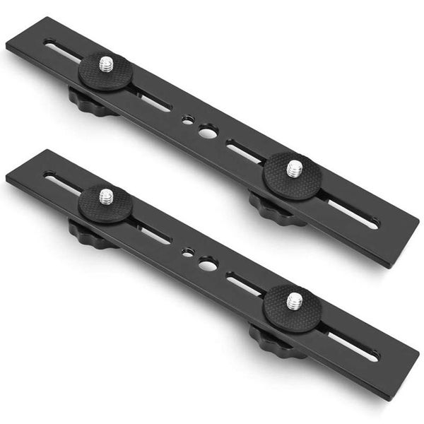 dual flash bracket with twin 1/4 inch screw mount and shoe 2 pack video light straight speedlite holder for camera microphones
dual flash bracket with twin 1/4 inch screw mount and shoe 2 pack video light straight speedlite holder for camera microphones