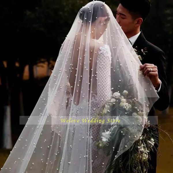 bridal veils tulle one-layer veil with pearls 150cm wedding of bride 2021 fashion accessories, Black
bridal veils tulle one-layer veil with pearls 150cm wedding of bride 2021 fashion accessories, Black