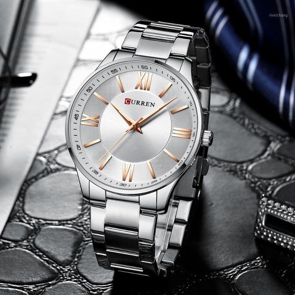 wristwatches curren business men watch stainless steel wrist chronograph army military quartz watches relogio masculino, Slivery;brown
wristwatches curren business men watch stainless steel wrist chronograph army military quartz watches relogio masculino, Slivery;brown