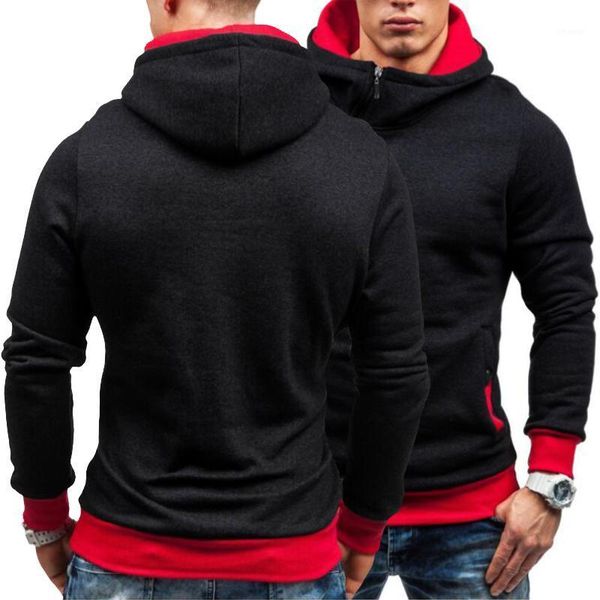 men's hoodies & sweatshirts 2021 spring autumn diagonal zipper hoodie solid color fashion casual personality street sportswear track su, Black
men's hoodies & sweatshirts 2021 spring autumn diagonal zipper hoodie solid color fashion casual personality street sportswear track su, Black