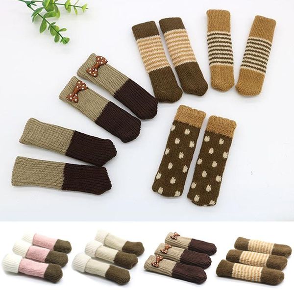4pcs table chair legs covers foot pad knitted wear - resistant stool cover non-slip floor protector
4pcs table chair legs covers foot pad knitted wear - resistant stool cover non-slip floor protector