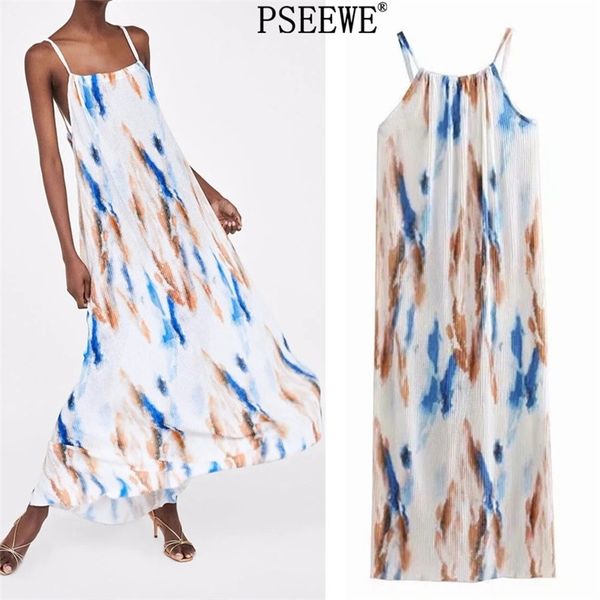 summer dress tie dye slip long es woman chic pleated backless beach women holiday casual es 210519, Black;gray
summer dress tie dye slip long es woman chic pleated backless beach women holiday casual es 210519, Black;gray