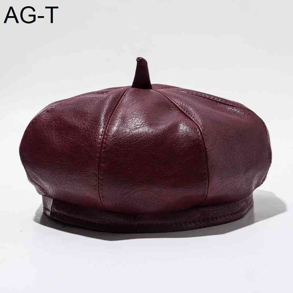 pu leather women's beret fashionable octagonal hat autumn winter retro hat newspaper hats, Blue;gray
pu leather women's beret fashionable octagonal hat autumn winter retro hat newspaper hats, Blue;gray