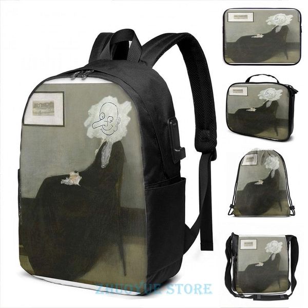 backpack funny graphic print whistlers mother - mr bean usb charge men school bags women cosmetic bag travel laptop
backpack funny graphic print whistlers mother - mr bean usb charge men school bags women cosmetic bag travel laptop